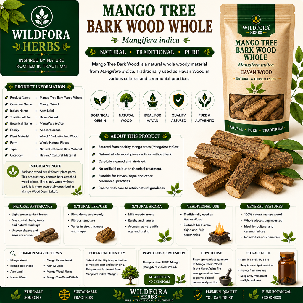 Mango Tree Bark Wood Mangifera Indica Natural Havan Wood Whole