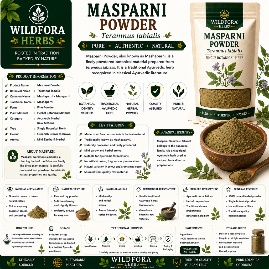 Masparni Powder Teramnus Labialis | Mashaparni Herbal Powder
