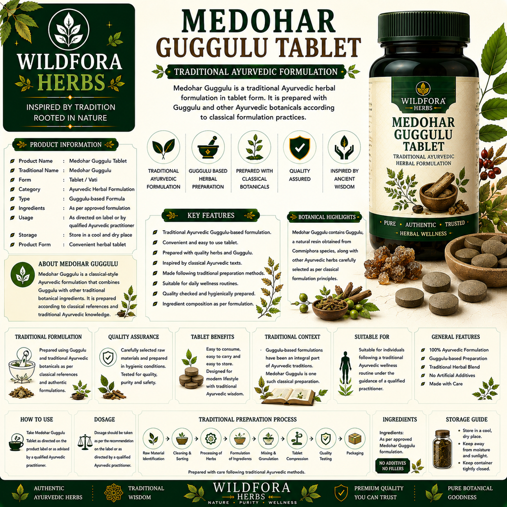 Medohar Guggulu Tablet | Herbal Tablet Inspired by the Wild Forest