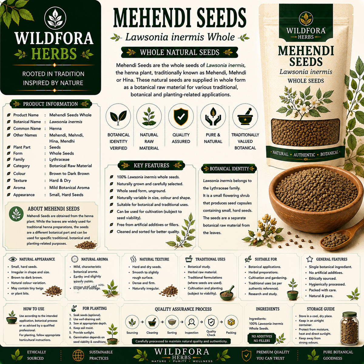 Mehendi Seeds Lawsonia Inermis Whole Natural Henna Seeds