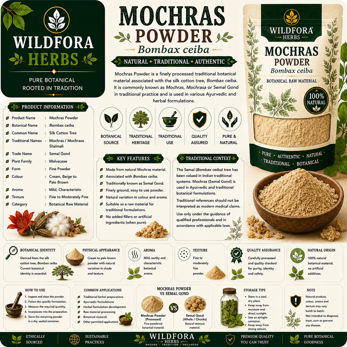 Mochras Powder Bombax Ceiba | Gond Mochras Churna