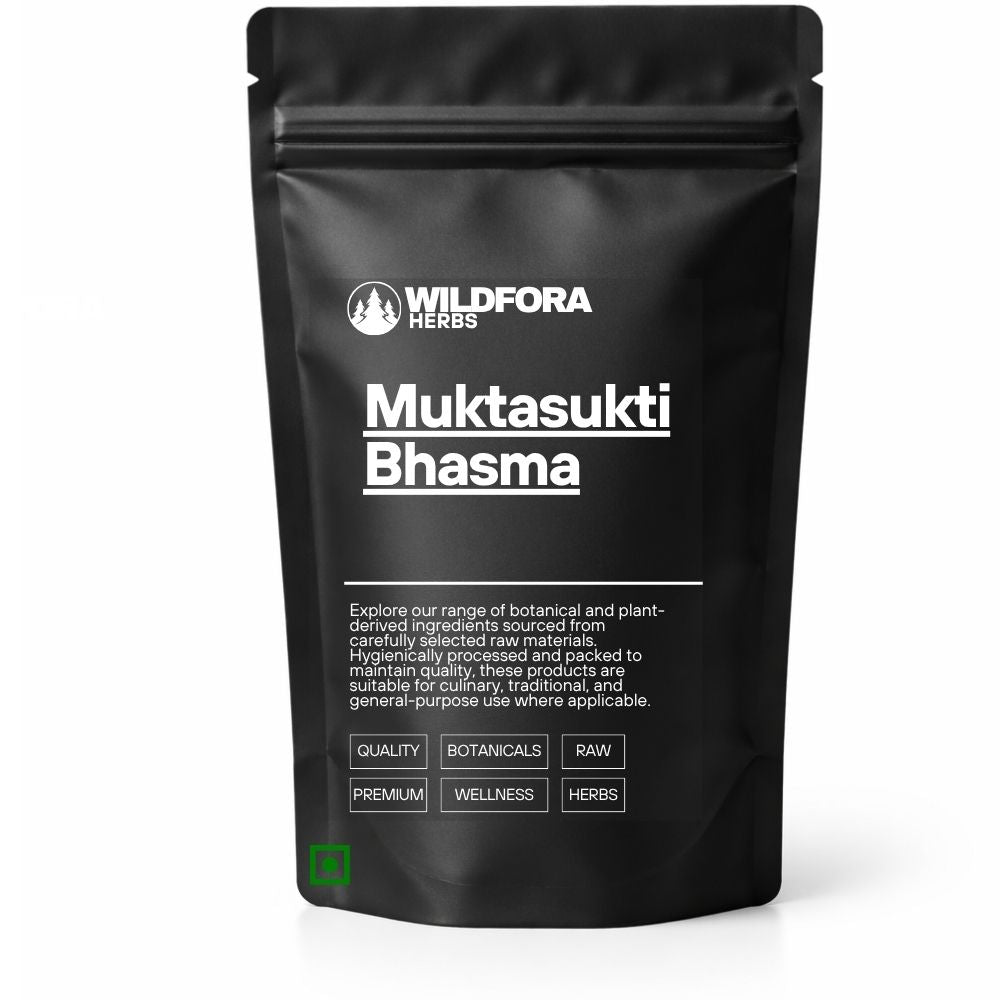 Muktasukti Bhasma - Traditional Pearl Oyster Mineral Preparation | Premium Mukta Shukti Pishti