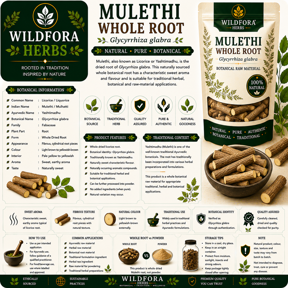 Mulethi Licorice Glycyrrhiza Glabra Whole Natural Yashtimadhu Root