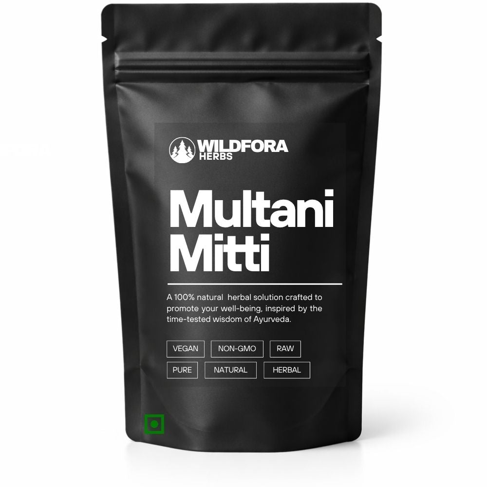 multani mitti, fullers earth, natural clay, skin care product, wildfora, cosmetic clay, herbal skincare, natural ingredient, beauty clay, ayurvedic product