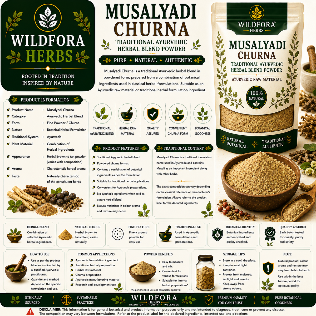 Musalyadi Churna Ayurvedic Herbal Blend Powder