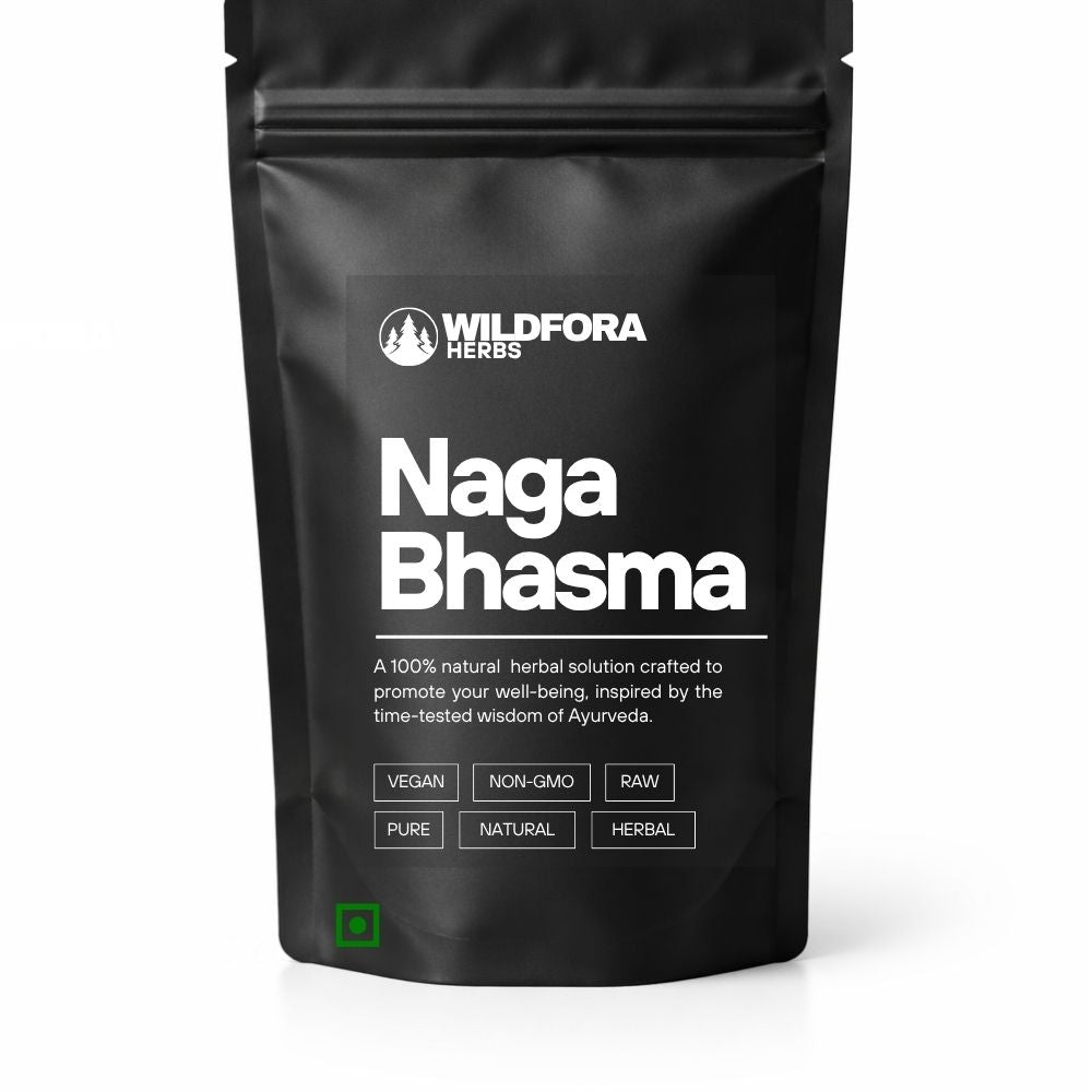 naga bhasma, lead powder, mineral powder, natural supplement, wildfora, ayurvedic mineral, traditional product, bhasma powder, herbal mineral, mineral supplement