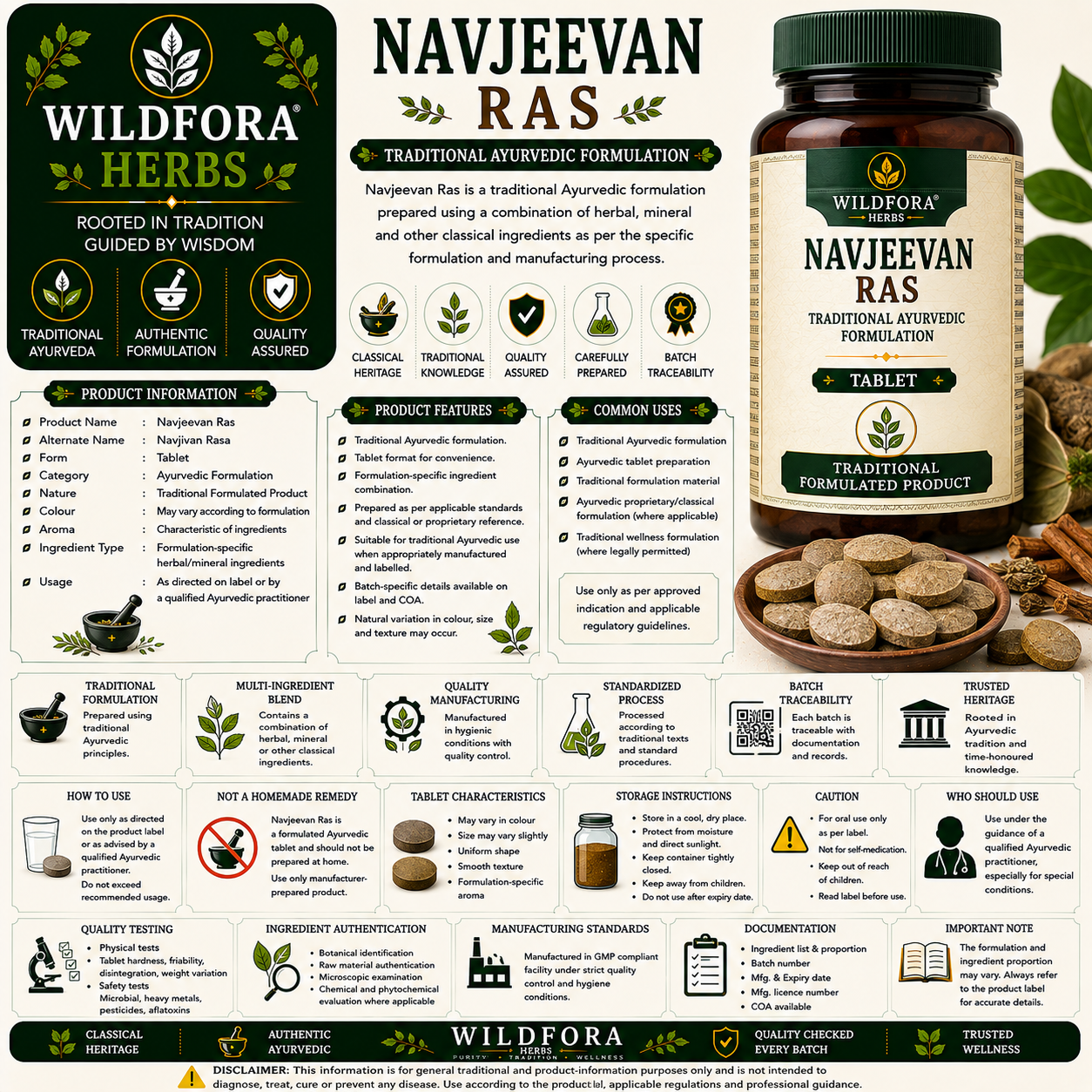 Navjeevan Ras – Navjivan Rasa | Herbal Tablet Inspired by the Wild Forest