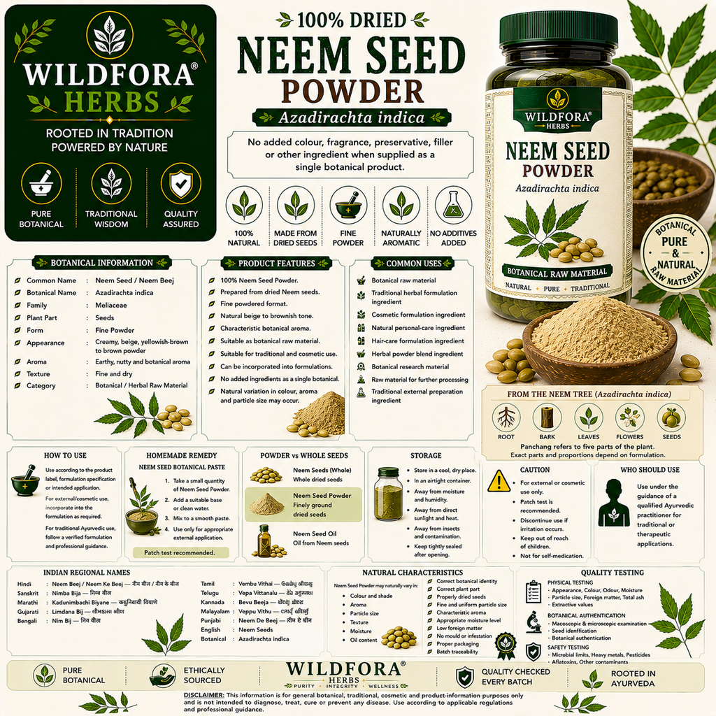 Neem Seed Powder Azadirachta Indica | Neem Beej Powder