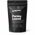 parsley leaves, dried parsley, petroselinum crispum, wildfora herbs, herbal leaves, natural herb, parsley benefits, fayde, how to use parsley, kitchen herbs