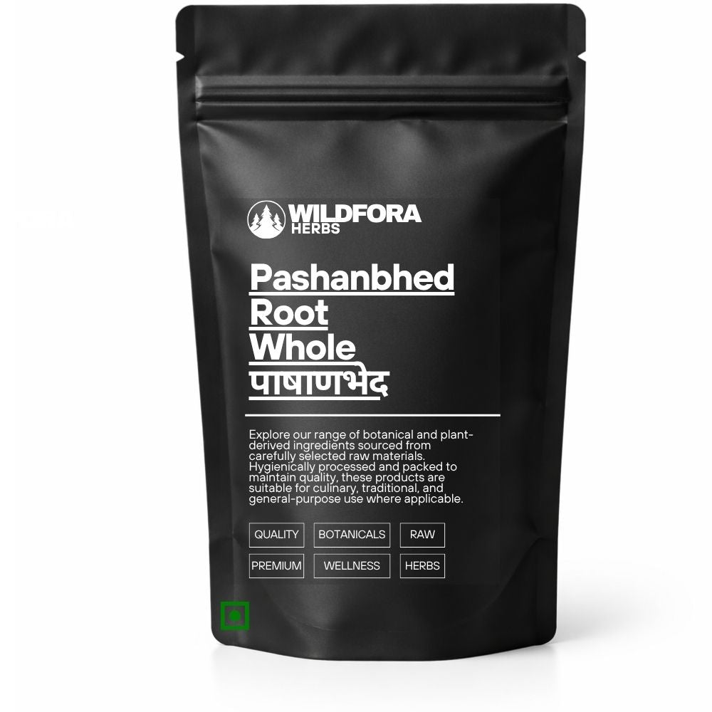 Pashanbhed Root (Bergenia ligulata) - Premium Natural Patharchatta Root Whole | Botanical Raw Material