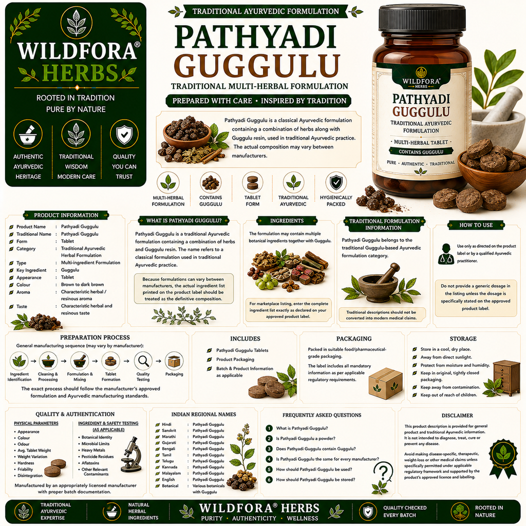 Pathyadi Guggulu | Herbal Tablet Inspired by the Wild Forest