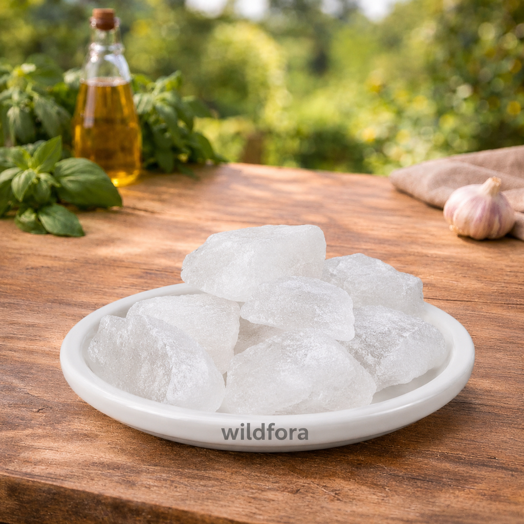 Phitkari Safed Powder (Potash Alum) - Premium Natural White Alum Powder | Mineral Powder