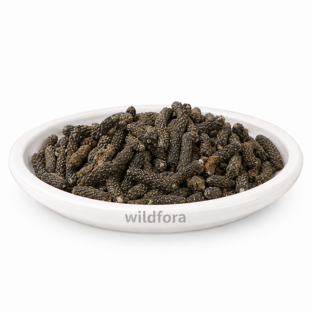 Pipal Choti (Piper longum) - Premium Natural Whole Small Long Pepper | Food Grade Spice