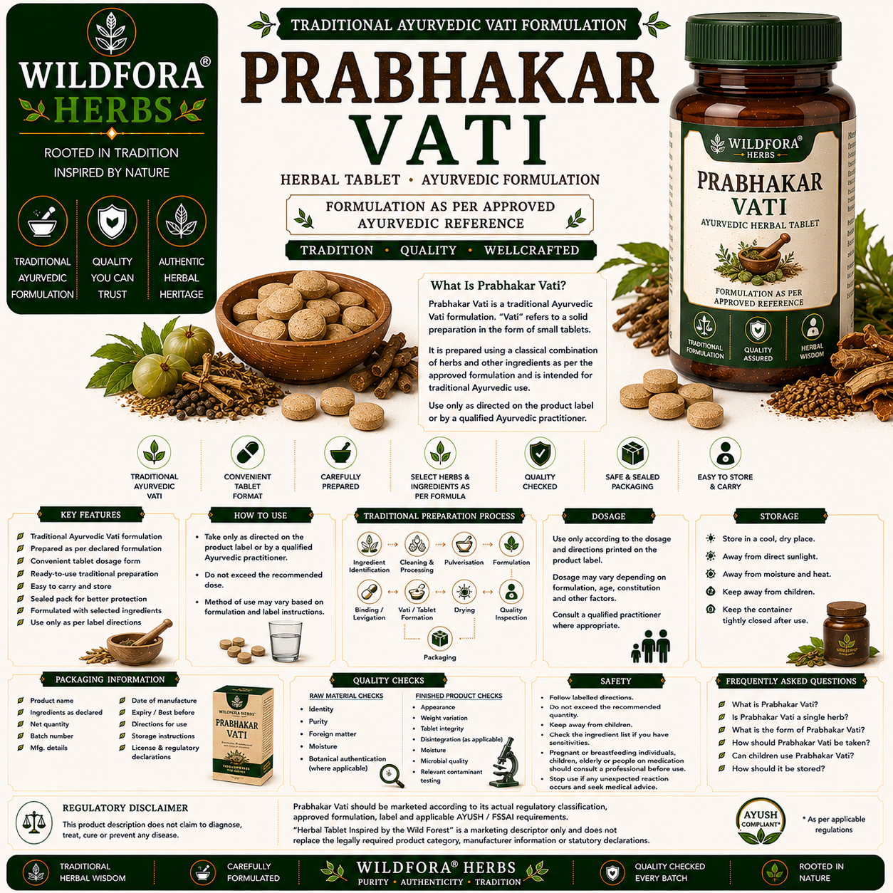 Prabhakar Vati – Herbal Tablet Inspired by the Wild Forest