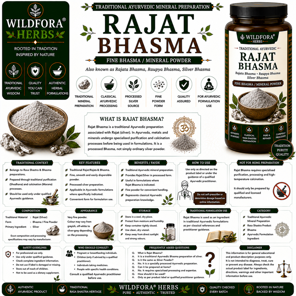 Rajat Bhasma Silver Bhasma | Ayurvedic Mineral Powder