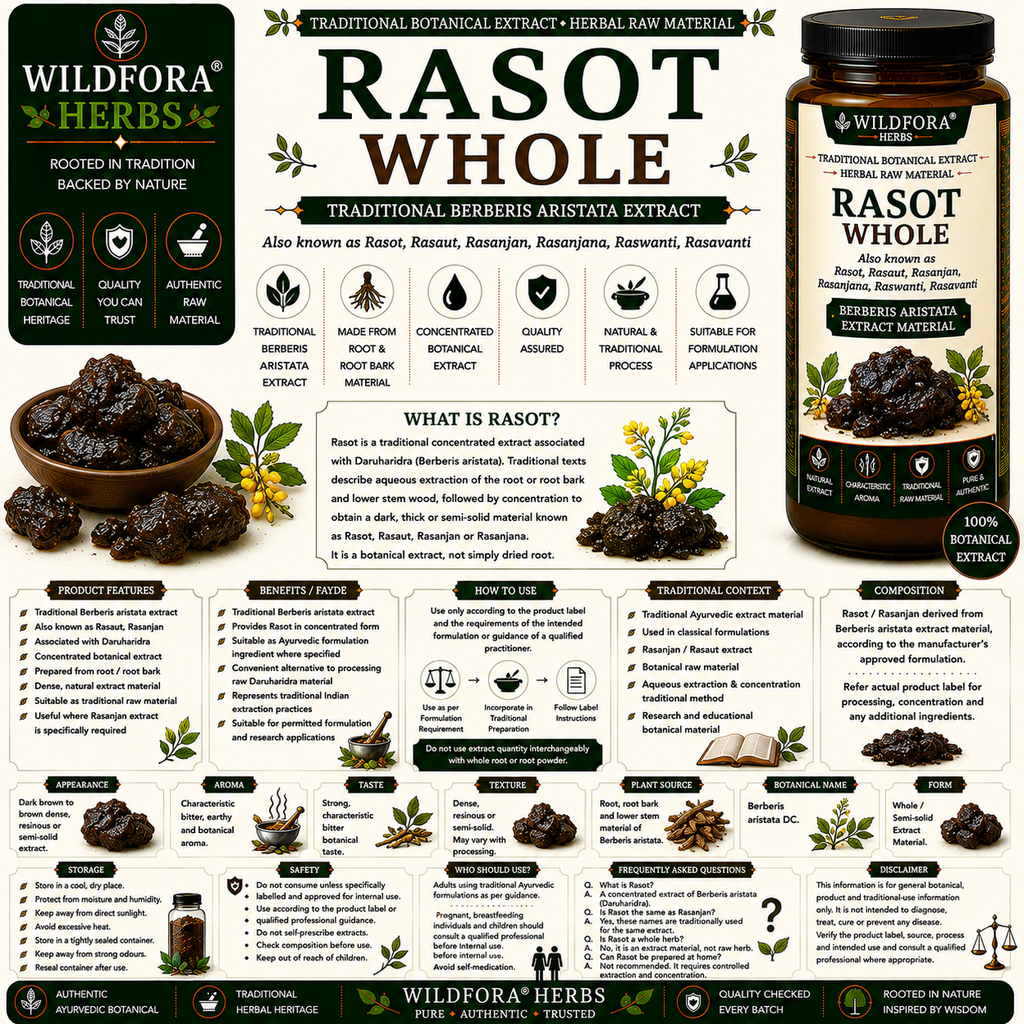 Rasot Berberis Aristata Whole Natural Rasanjan Herbal Extract