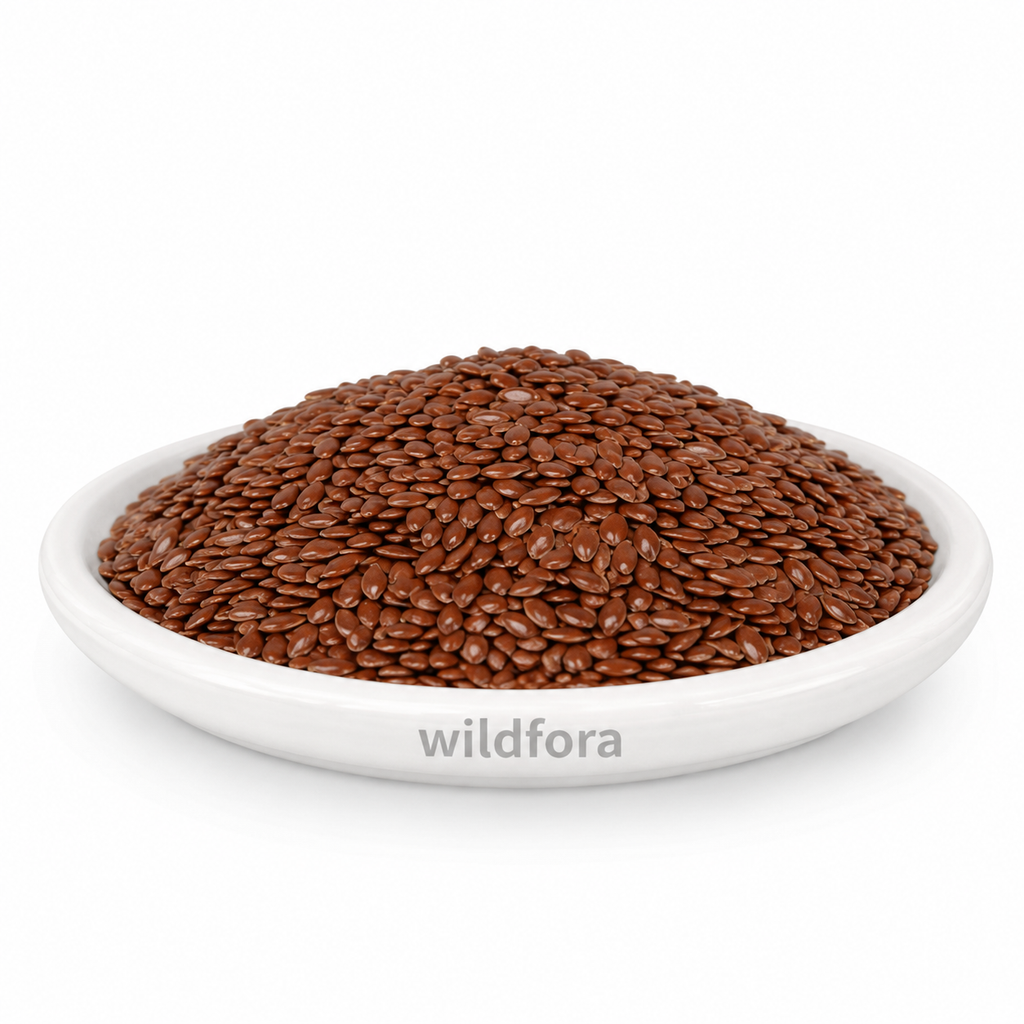 Roasted Flax Seeds (Linum usitatissimum) - Premium Whole Roasted Linseed | Food Grade Edible Seeds