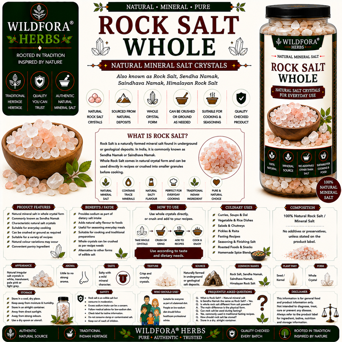 Rock Salt Natural Mineral Whole