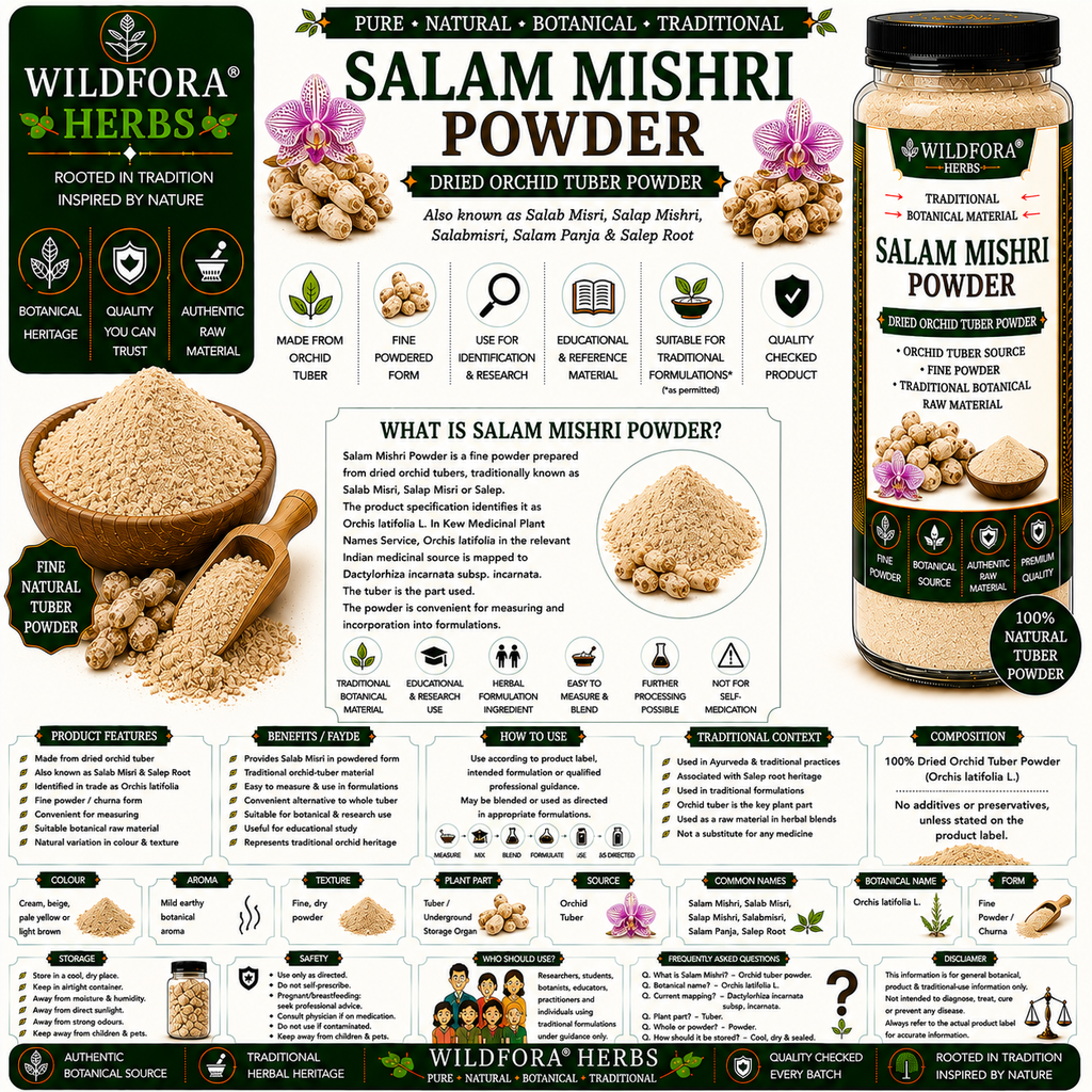 Salam Mishri Powder Orchis Latifolia | Salab Misri Churna