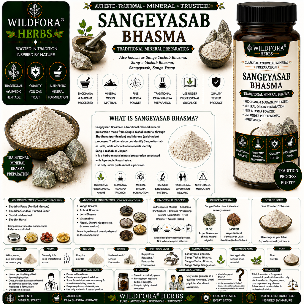 Sangeyasab Bhasma Sange Yashab | Traditional Mineral Bhasma Powder