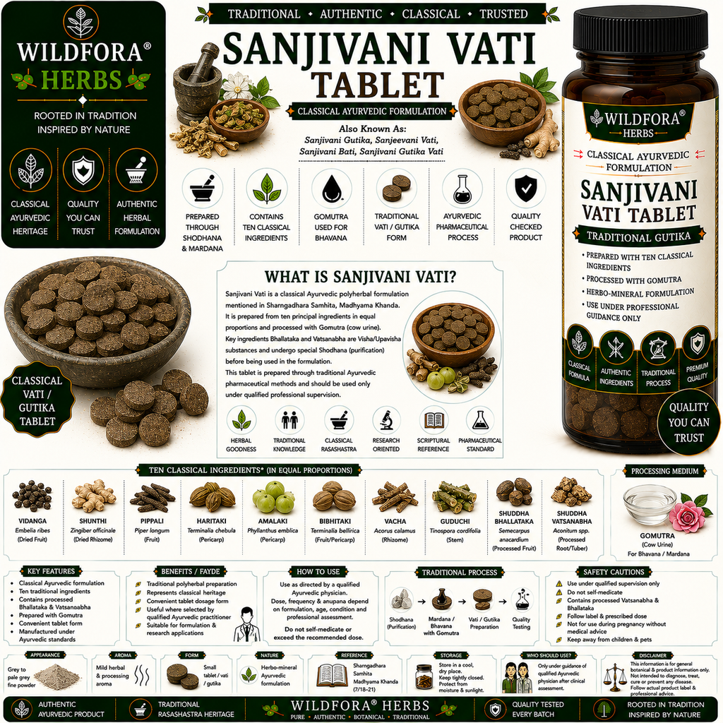 Sanjivani Tablet, Sanjivani Gutika, Sanjeevani Vati Bati – Herbal Ghanvati Inspired by the Wild Forest