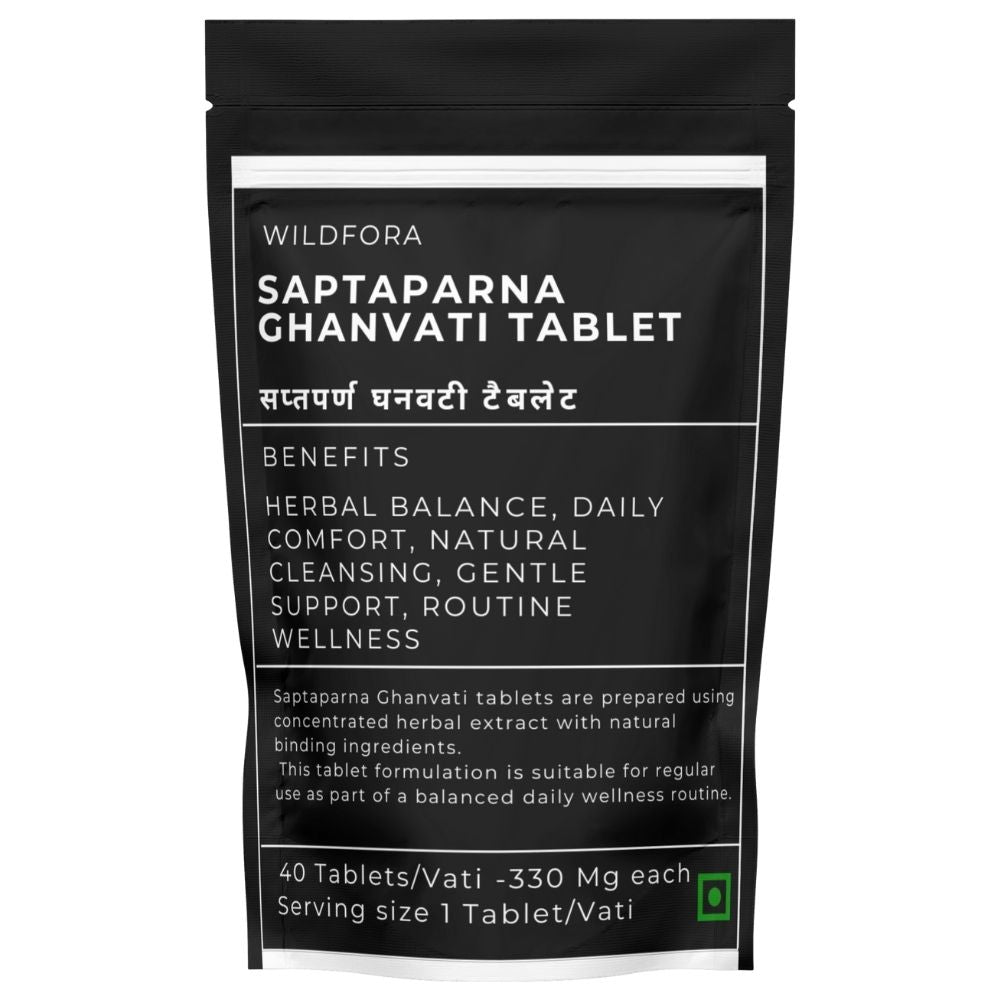 सप्तपर्ण घनवटी गोळी - सaptaparna scholaris - सप्तपर्ण - Dita Bark - चितवन
