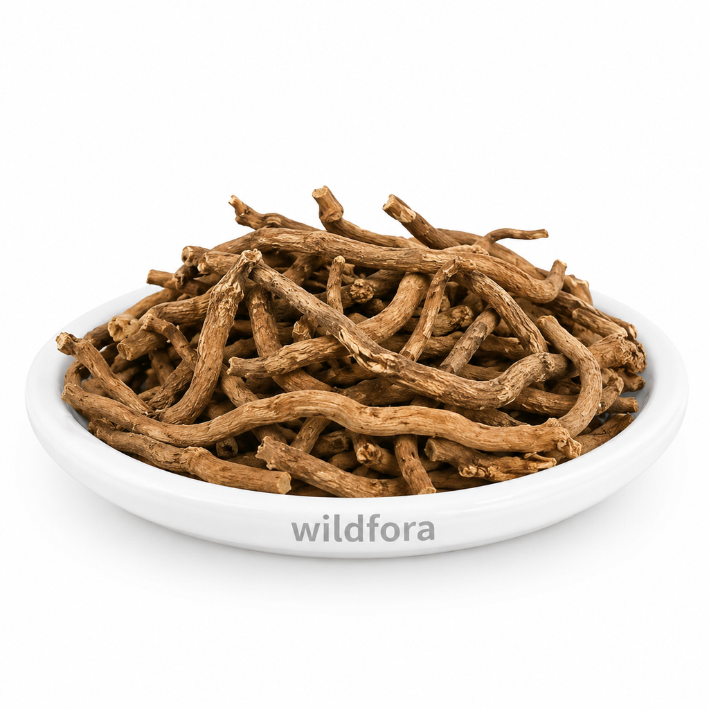 Sarpagandha (Rauwolfia serpentina) - Premium Natural Whole Black Snakeroot | Botanical Root Raw Material