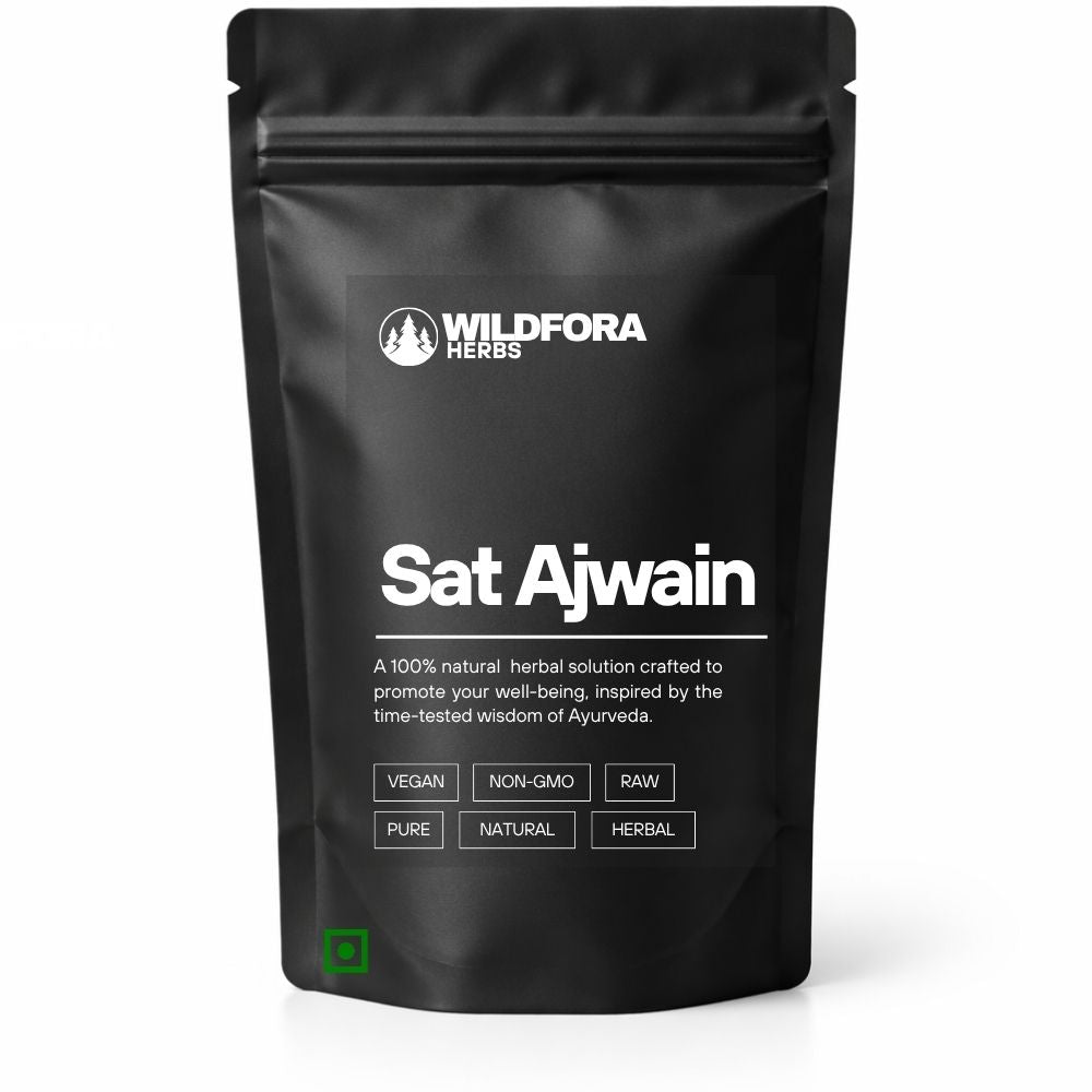 sat ajwain, thymol, ajwain extract, ova phool, herbal extract, natural product, wildfora, raw extract, traditional use, ajwain satva