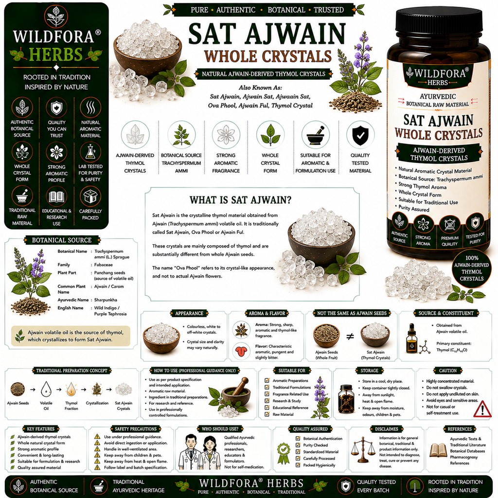 Sat Ajwain Thymol Whole Natural Ajwain Extract Ova Phool