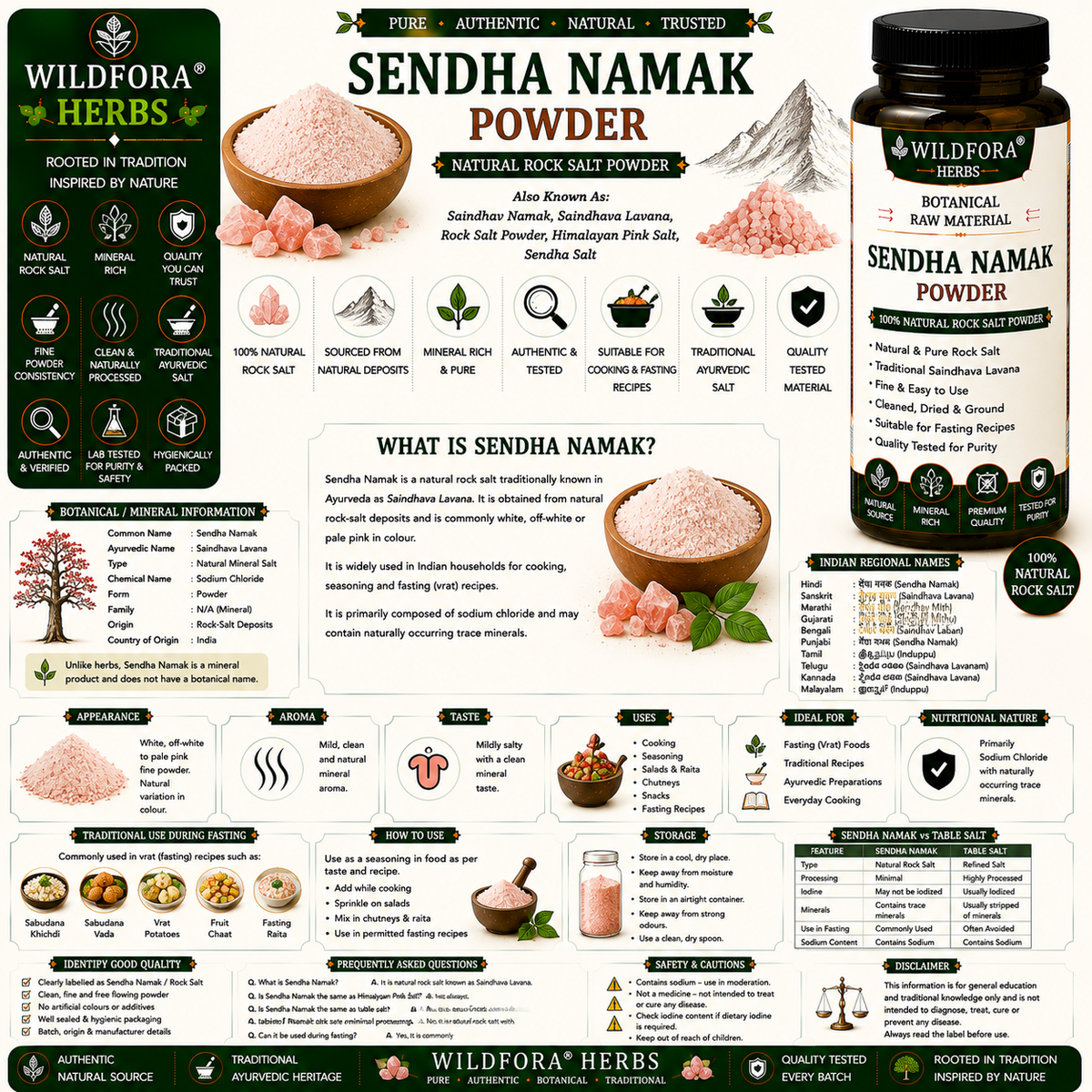 Sendha Namak Powder: Pink Rock Salt Uses, Benefits & Ayurveda