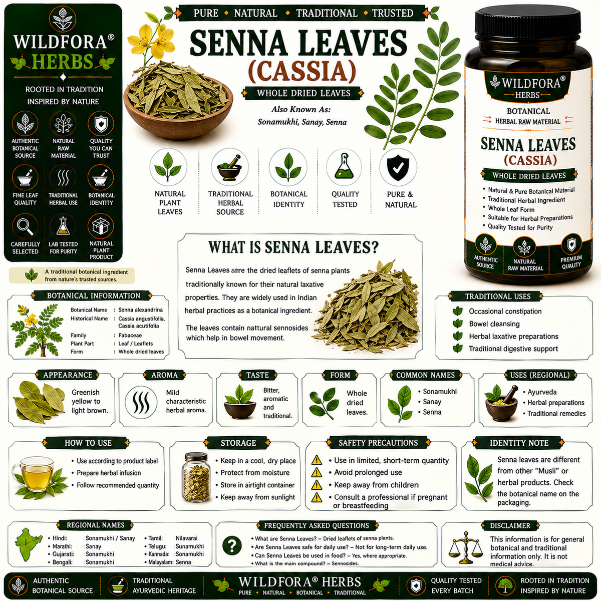 Senna Leaves (Sonamukhi): Uses, Benefits, Ayurveda & How to Use