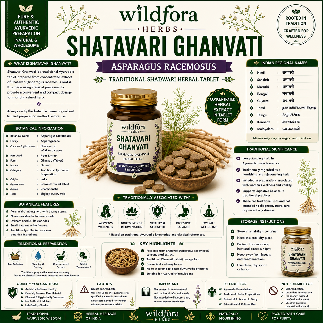Shatavari Ghanvati  शतावरी घनवटी  Satavari Ghan Vati