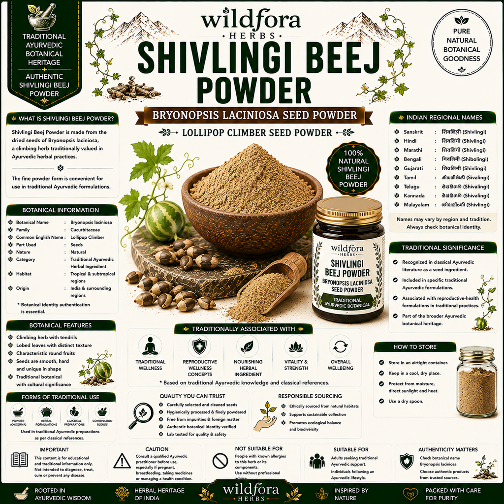 Shivlingi Beej Powder Bryonopsis Laciniosa  Seed Powder