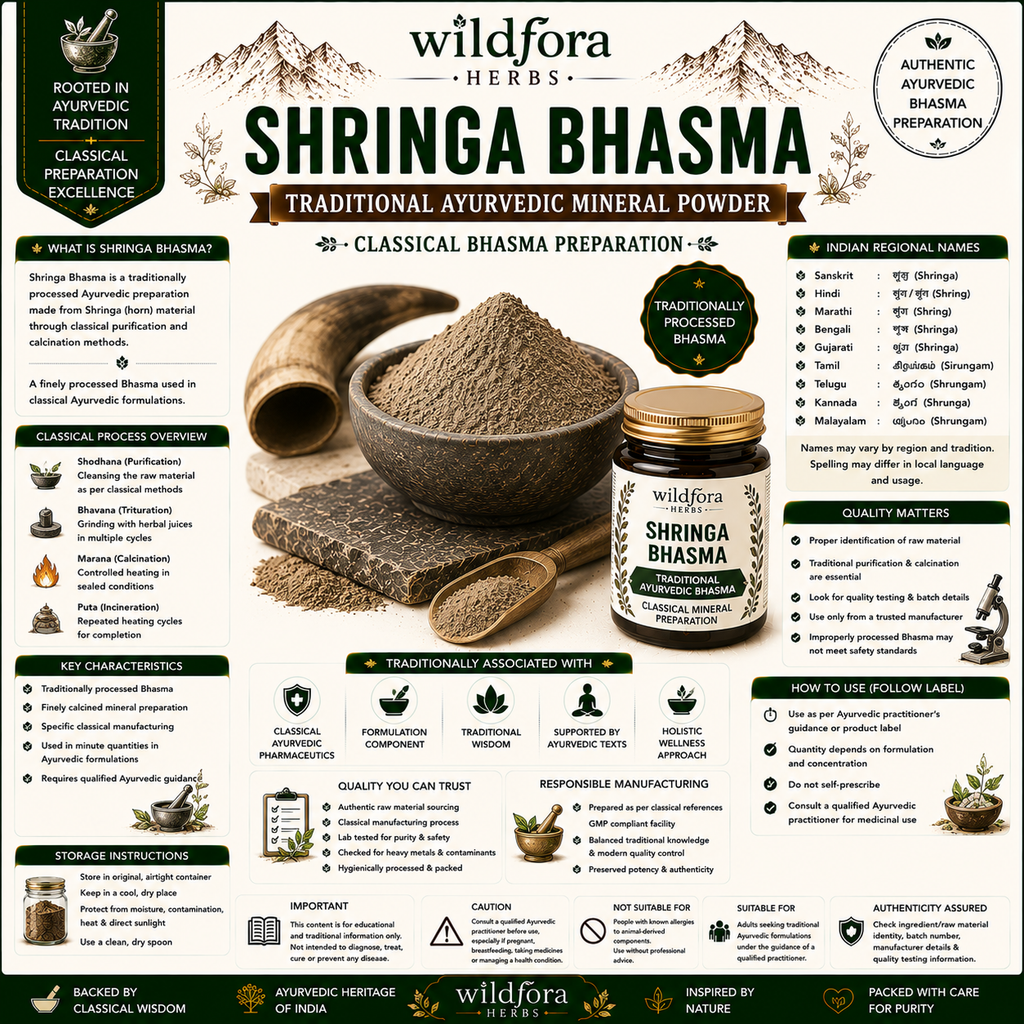 Shringa Bhasma Traditional Mineral Powder