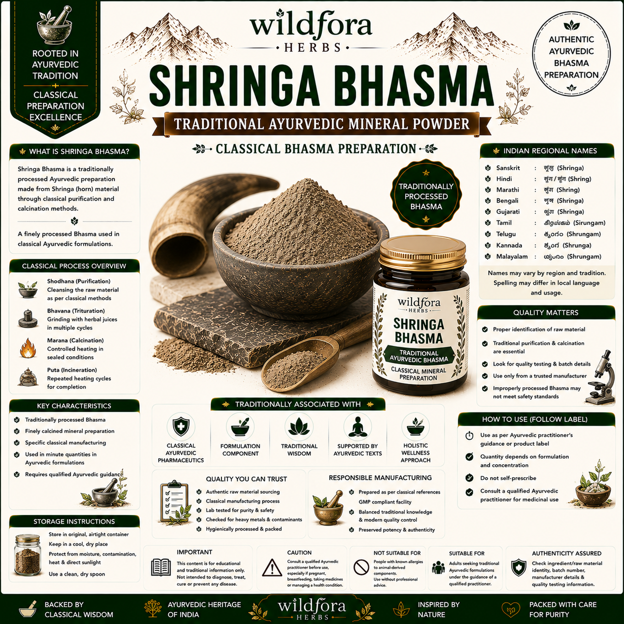 Shringa Bhasma Traditional Mineral Powder