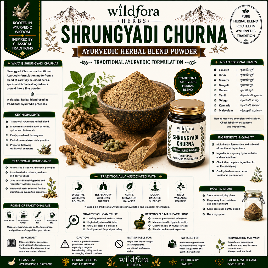 Shrungyadi Churna Ayurvedic Herbal Blend Powder