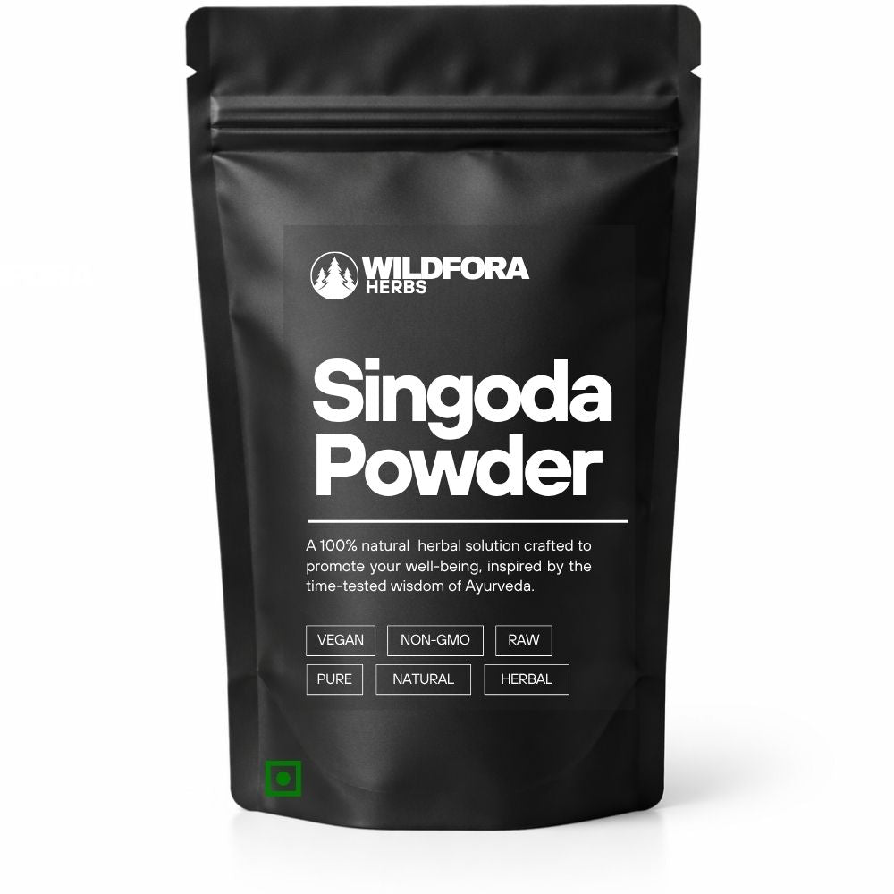 singoda churna, singhara powder, water chestnut, herbal flour, natural supplement, wildfora, flour powder, plant powder, traditional product, natural product