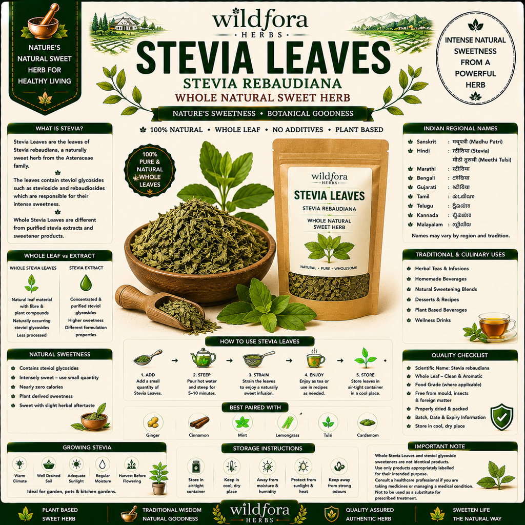 Stevia Leaves Stevia Rebaudiana Whole