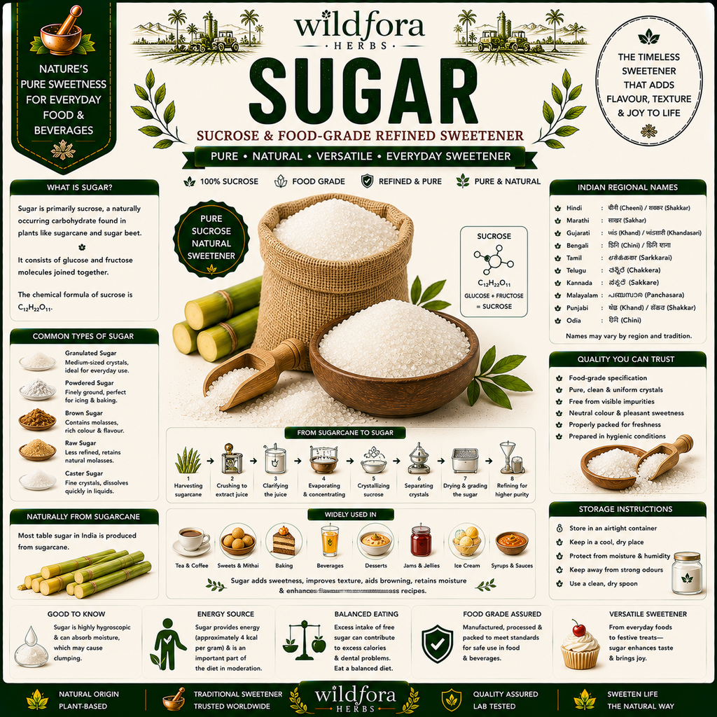Sugar Sucrose Food Grade Refined Sugar | Natural Sweetener Guide