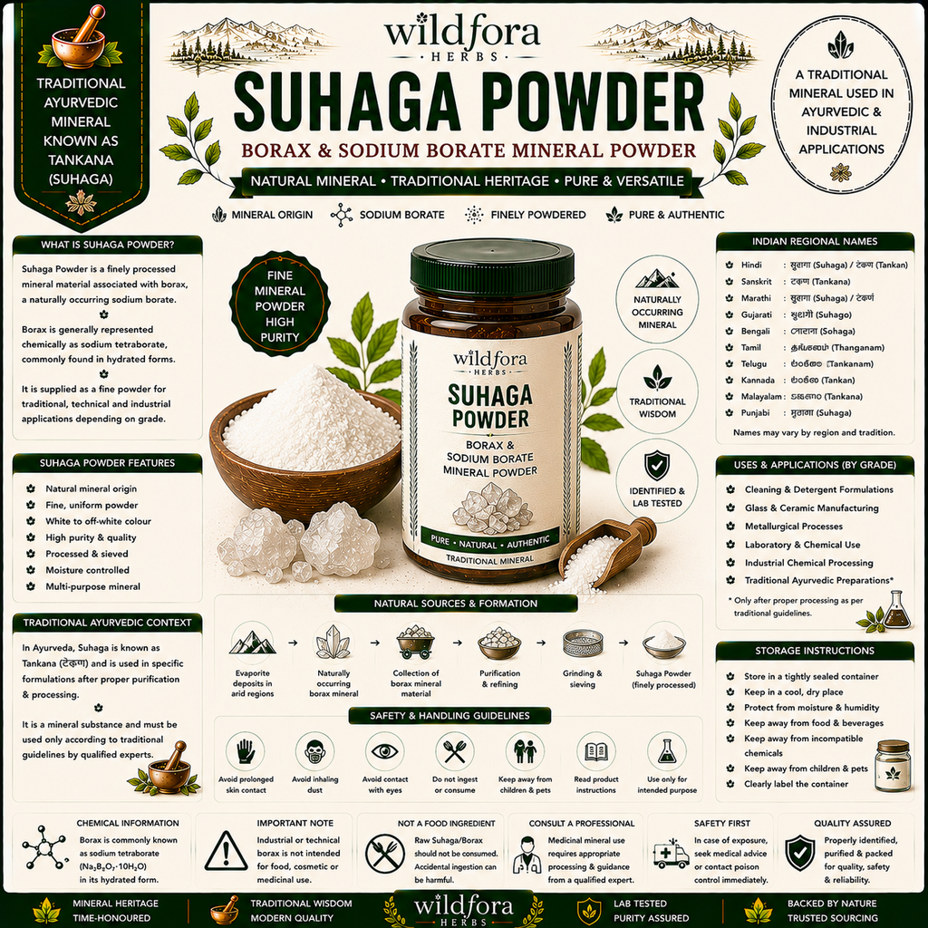 Suhaga Powder Borax Sodium Borate Mineral Powder