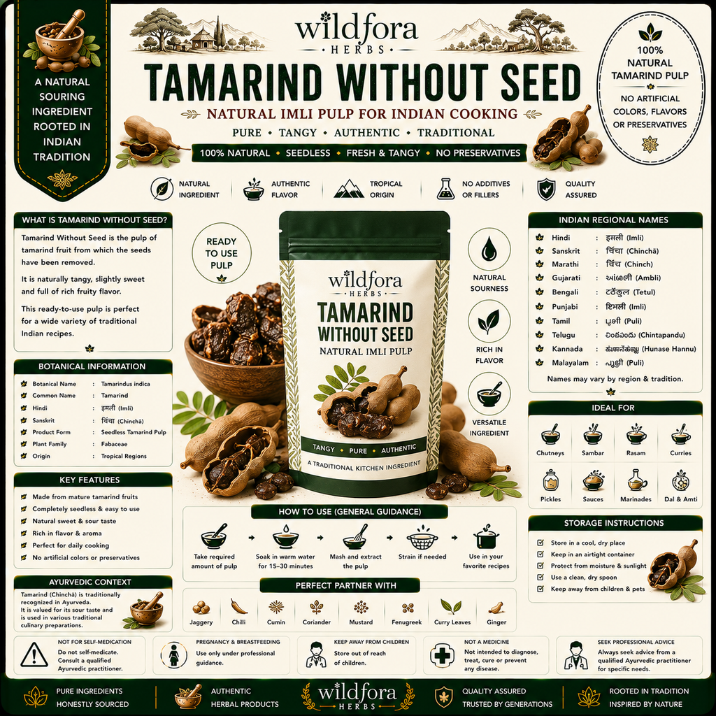 Tamarind Without Seed Tamarindus Indica Whole Natural Imli Pulp