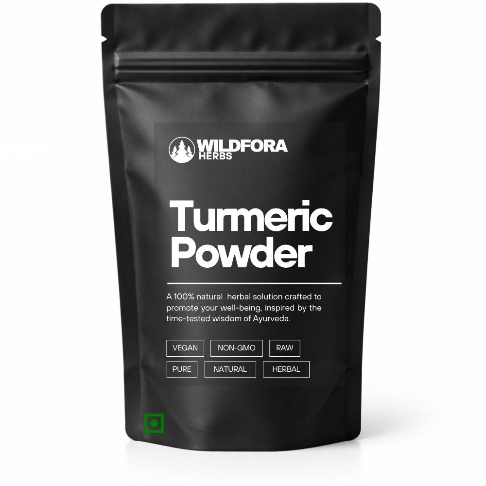 turmeric powder, haldi powder, curcuma longa, wildfora, spice powder, herbal powder, cooking ingredient, natural turmeric