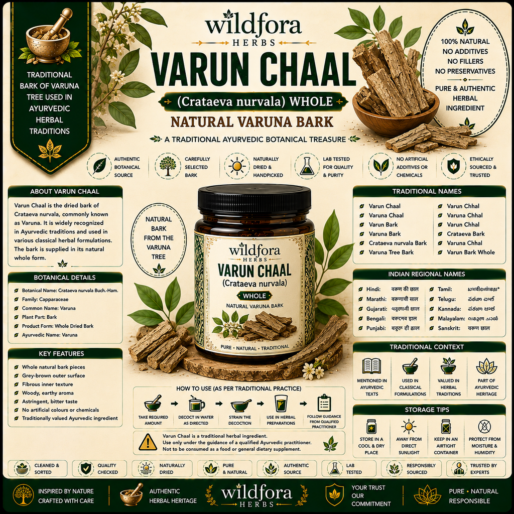 Varun Chaal Crataeva Nurvala Whole Natural Varun Chaal Herbal Bark