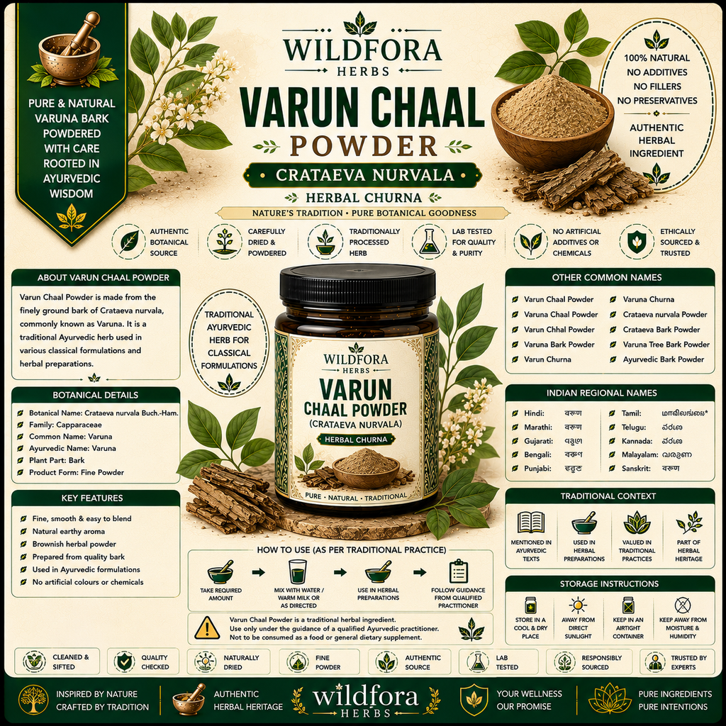 Varun Chaal Powder Crataeva Nurvala Herbal Churna