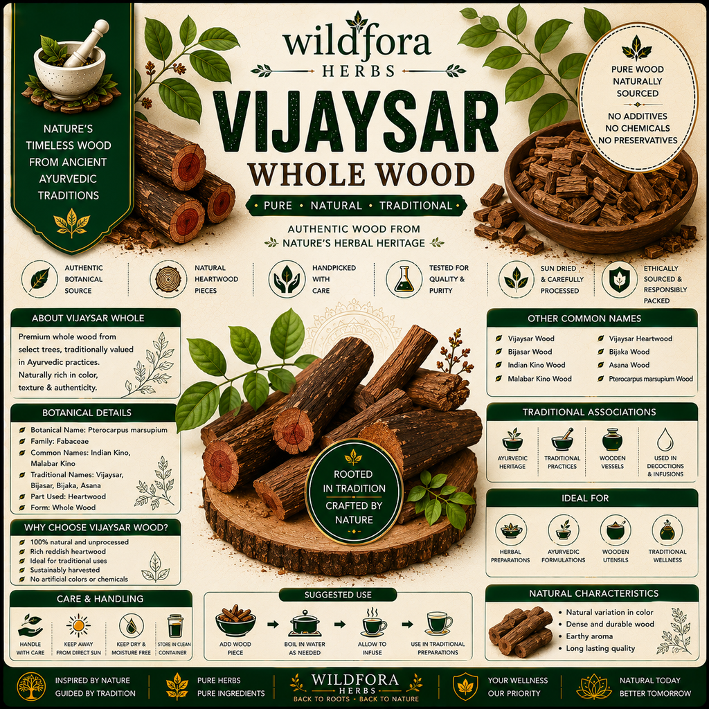 Vijaysar Pterocarpus Marsupium Whole Natural Malabar Kino Wood