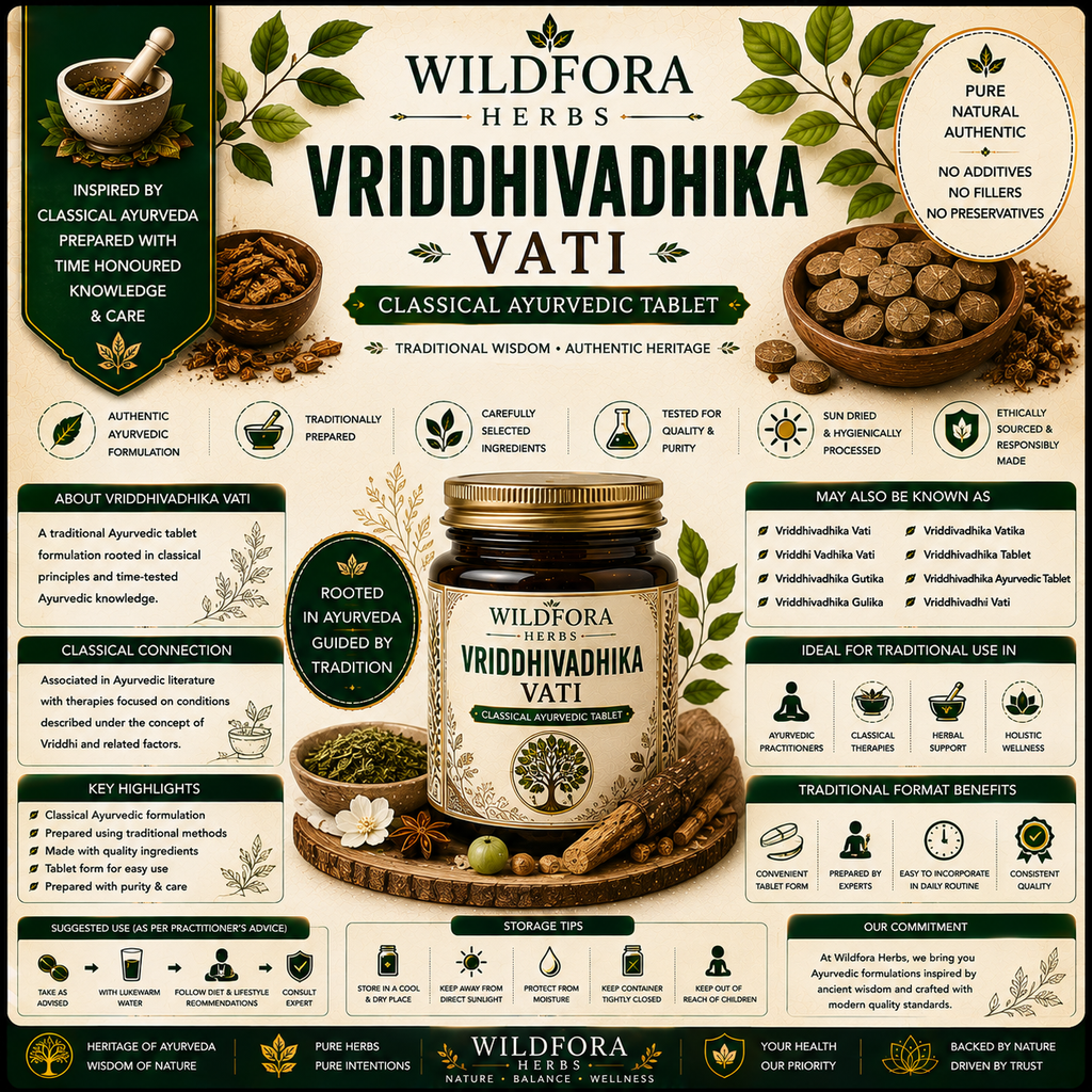 Vriddhivadhika Vati – Herbal Tablet Inspired by the Wild Forest