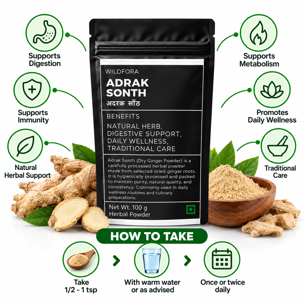 Adrak Sonth Dry Ginger Whole Herbal Product Benefits