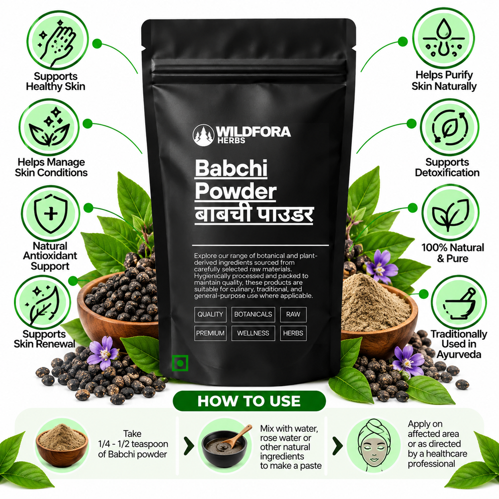 Babchi Powder Psoralea Corylifolia | Natural Herbal Powder Benefits