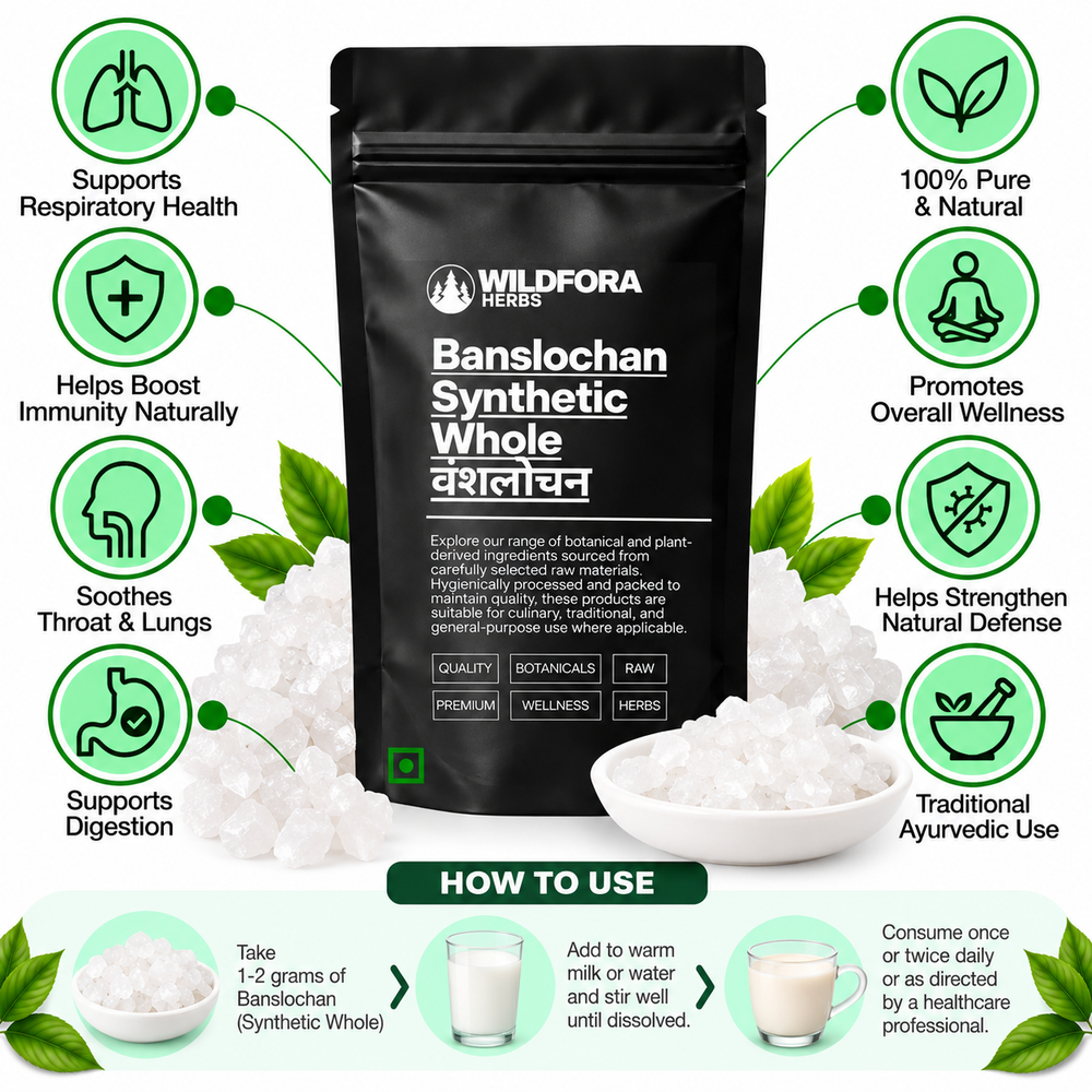 Banslochan Synthetic Tabasheer Bamboo Camphor Mineral Benefits