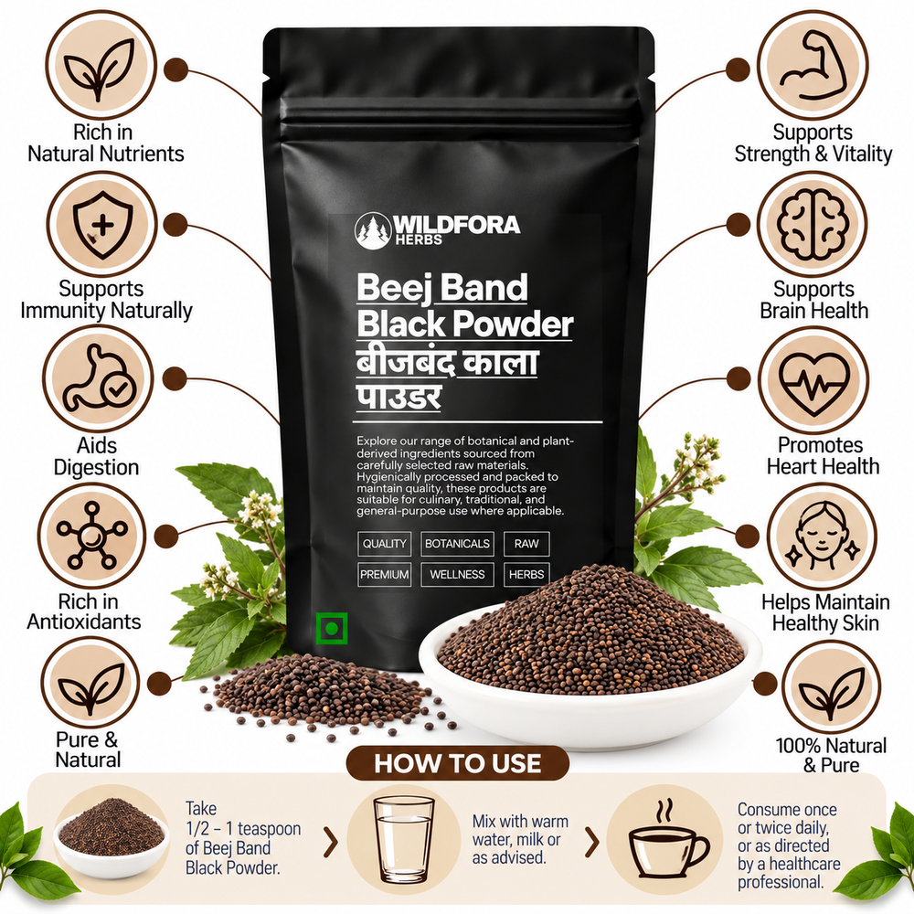 Beej Band Black Powder Beejband Kala | Ayurvedic Herbal Powder Benefits